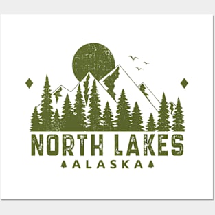 North Lakes Alaska Mountain Souvenir Posters and Art